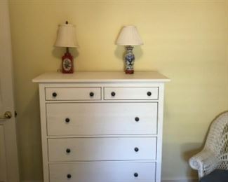 White IKEA chest of drawers