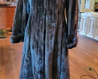 amazing custom fur coat with zip off hem