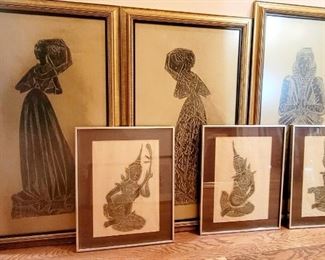 rubbings, wall decor, art