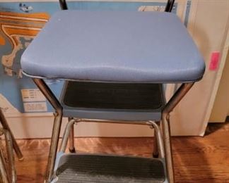 vintage flip up seat step stool, Kitchen 2 Step stool