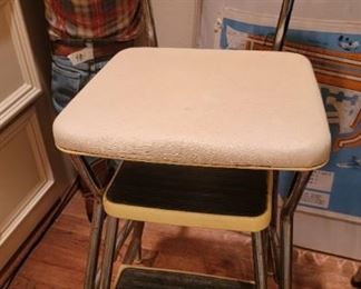 vintage flip up step stool