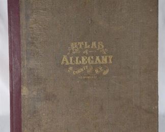 1869 Atlas of Allegany County New York Book