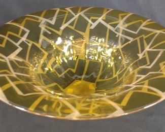 Bernard Katz Signed Art Glass Bowl