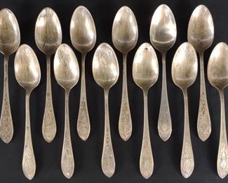 (12) Sterling Silver Hardy & Hayes Spoon Set