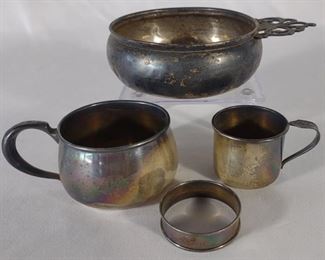 4 pc. Sterling Silver Cups & Napkin Ring