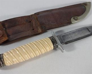 WWII German Army Heer Handled Knife w/ BSA Sheath