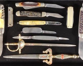 13 Vintage Folding Pocket Knives (incl G Spitzer)