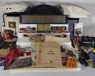 WWI & WWII US Military Patches, Badges & Ephemera
