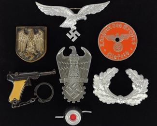 WWII German Metal Insignia Badges
