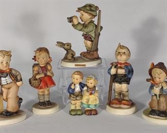 6 Hummel Figurines (Incl. TMK-1 & 2)