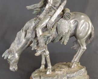 End of the Trail Sculpture 10.5" tall