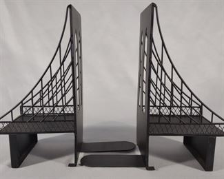 Pair of Metal Suspension Bridge Bookends