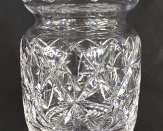 Tiffany & Co Signed Crystal Glass Biscuit Jar