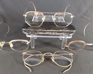 4 Vintage 12K GF Eyeglasses Shuron, B&L, Windsor