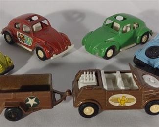 5 Tootsietoy Volkswagen Diecast Toy Cars