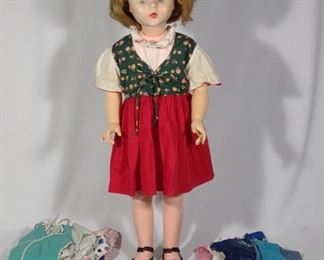 Vintage Sayco 30" Companion Doll w/ Clothing