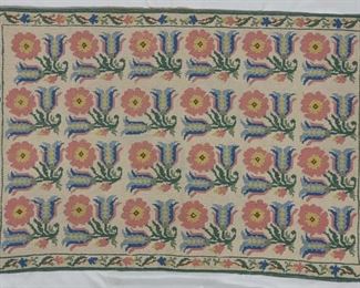 Greek National Welfare Org Needlepoint Rug