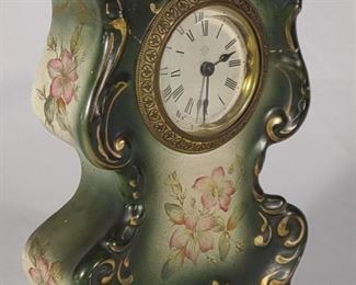 Ansonia Clock Co Porcelain Mantle Clock