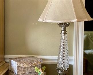 Crystal Lamp & other decor