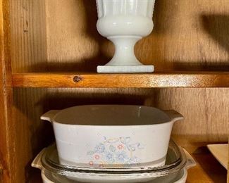 Milk Glass/Corning Ware