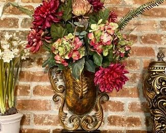 Artificial Plant in Bronze Colored Vase