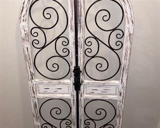 Distressed Wood & Iron Decor