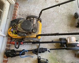 Cub Cadet Lawn Mower/Black & Decker Edger/Kobalt KST 140XB Trimmer