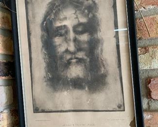 1902 French print of the Shroud of Turin