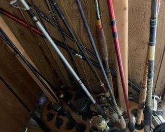 fishing  rods and reels