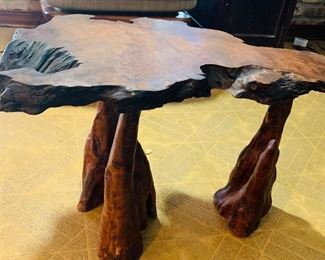 old  Cypress  knee  table