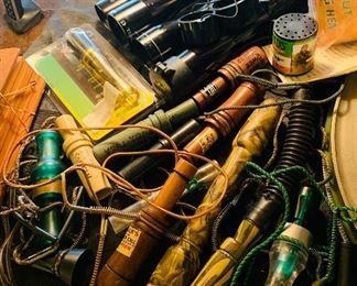 duck  calls  and gun  scopes--we  have  tons  of  items  like this