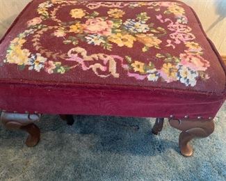 pair of tapestry stools  