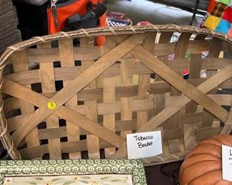 tobacco basket decor