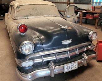 1954 Chevrolet Belair, Odometer Reads 33,312, VIN# 0506647F54Z, Project Car
