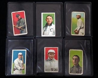 1909-11 T206 Piedmont And Sweet Caporal Cards, Qty 6, Includes Donovan, Crandall, O'Hara, Oldring, Merritt, And Hofman
