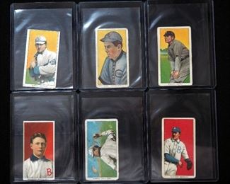 1909-11 T206 Sweet Caporal 350 And Piedmont Cards, Qty 6, Includes O'Leary, Moran, Bergen, McElveen, Beaumont, And Murphy