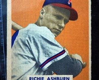 1949 Bowman Richie Ashburn #214 Rookie Card, HOF