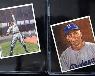 1950 Bowman Harold Pee Wee Reese #21, HOF, And Phil Rizzuto #11, HOF