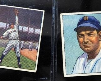 1950 Bowman Phil Rizzuto #11, HOF, And George Kell #8, HOF