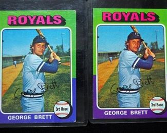 1975 Topps George Brett #228 Rookie Card, HOF, Qty 2