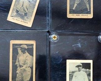 1927 York Caramels Type I (E210) Clifton Heathcot #35, Earl Sheely #37, Nick Altrock #40, And Joe Duggan #3