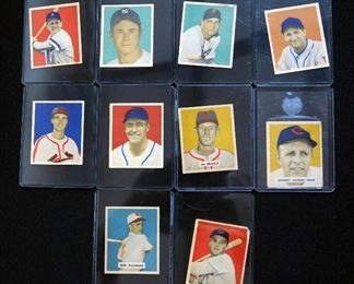 1949 Bowman #21, #66, #82, #93, #94, #95, #96, #126, #128, And #143, Total Qty 10