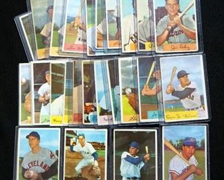 1954 Bowman Lot Of 28, Includes Hal Rice, Billy Goodman, Sammy White, Sid Hudson, Gene Woodling And More, See Photos