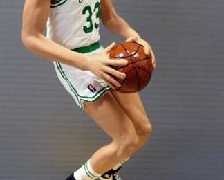 Larry Bird (Boston Celtics) Autographed Figurine, With COA, Numbered 319/950, Approx 11" High