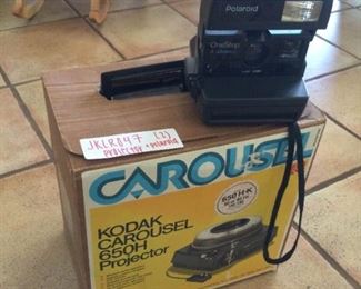 Kodak Projector And Polaroid Camera