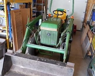 1994 John Deer Tractor model 755, comes with Belly mower, bucket, and 1 boy blades.  $7900.00