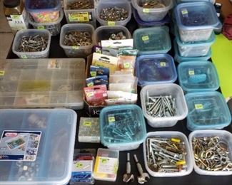 Screws, nails, hardware ect...