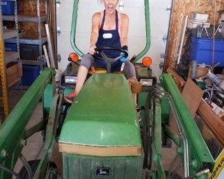 1994 John Deer Tractor, comes with 3 implements