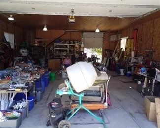 Cement mixer and overview