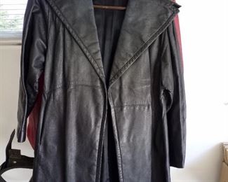 Leather coat